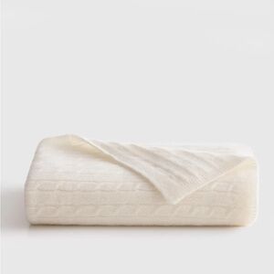 Cashmere Cable Knit Baby Blanket